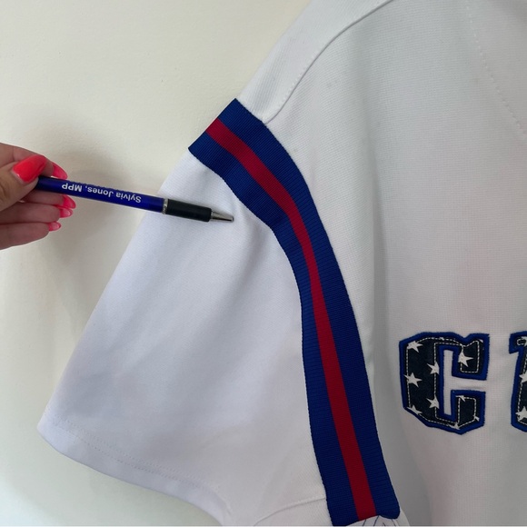 Vintage True Fan MLB Chicago Cubs USA Patriotic Baseball Jersey RARE Size XL - Picture 6 of 9